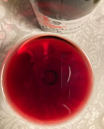 Vino copa reflejo
